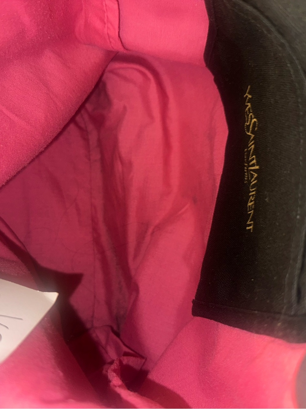 Yves Saint Laurent perfums Black Canvas Tote with Gold YSL Emblem - Picture 12 of 16